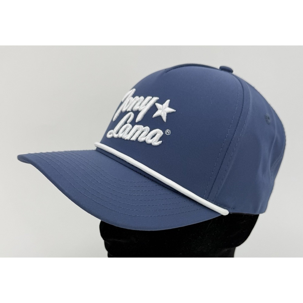 Tony Lama Boots Navy Blue w/ White Text Baseball Hat Cap Adjustable OSFM